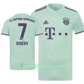 Camisolas de Futebol FC Bayern München Ribery 7 Equipamento Alternativa 2018/19 Manga Curta